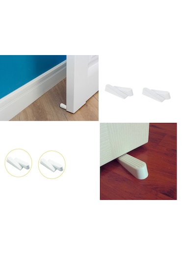 Kapı Stoperi - Kapı Altı Stoperi - Beyaz 4 Adet