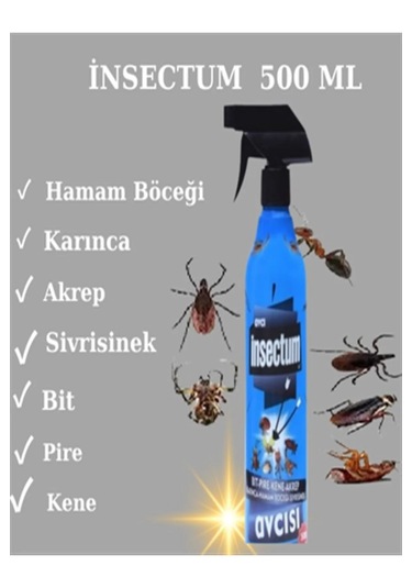 Avcı Hamam Böceği Akrep Karınca Sivrisinek Kene Haşere Öldürücü 500 ML