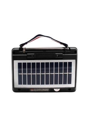 Ktf-1428 Solar Panel Destekli Şarjlı Bluetooth Hoparlör Fm/am/sw Radyo, Aux Ve Tf Kart Girişli