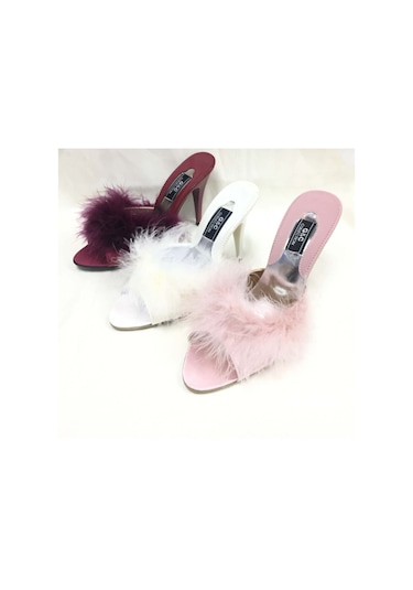 G&C Gelin Terliği Yüksek Ince Ökçeli Deri Kutulu 225