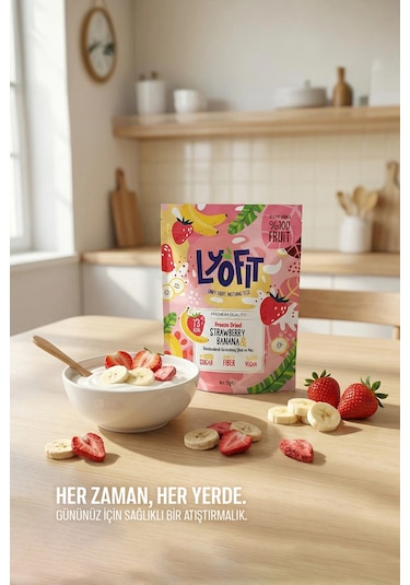 Freeze Dried Muz Çilek 20 G