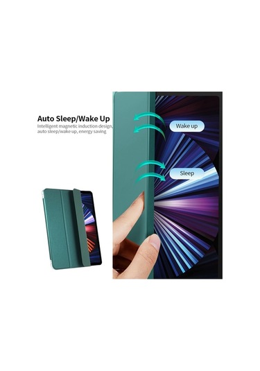Yunboo 11 İnç İpad Uyumlu Uyumlu Pro 2020/2021 Uyumlu Kalem Yuvası Otomatik Uyku/uyanma Tablet Kılıfı Kapaklı Kılıf Kapaklı Kılıf