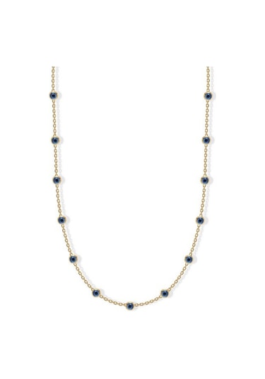 14 Ayar Sarı Altın Göz Figürlü Kolye