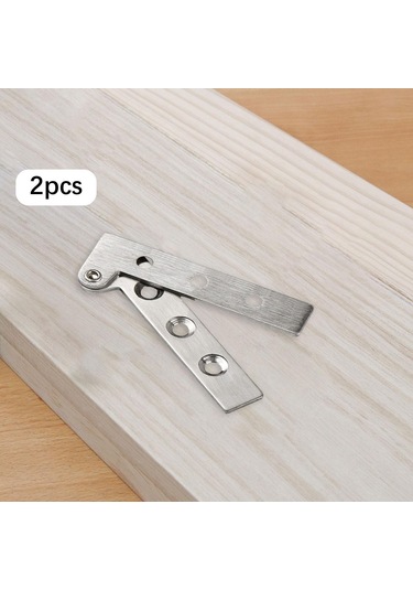 Homyl 2pcs Paslanmaz Çelik Görünmez Katlanır Raf Menteşeleri S