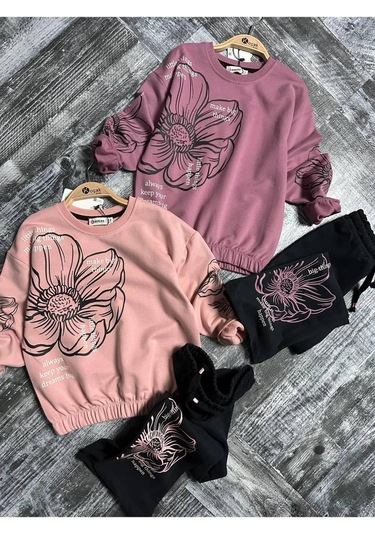 Kız Çocuk İspanyol Paca 2'li Takım Mor