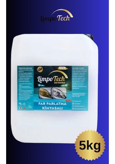 Buharlı Far Temizleme Sıvısı, Far Kimyasalı, Far Parlatıcı, Kloroform, Araba Farı Parlatıcı 5kg