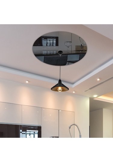 Ayna Avize Göbeği | Füme Ayna | Çap50Cm Füme