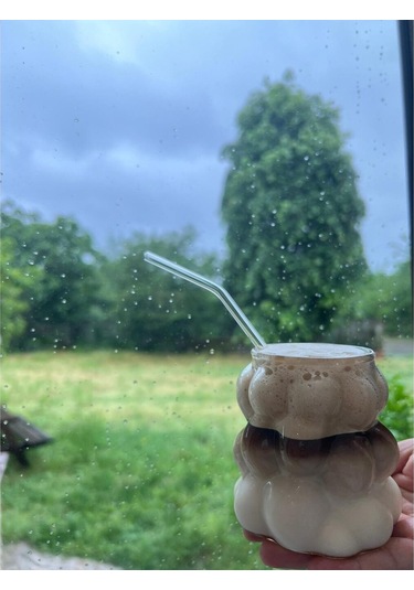 2 Adet Üzüm Kabartmalı Borosilikat Cam Bardak Sunumluk Pinterest Bubble Bardak Soğuk Kahve Bardağı Şeffaf