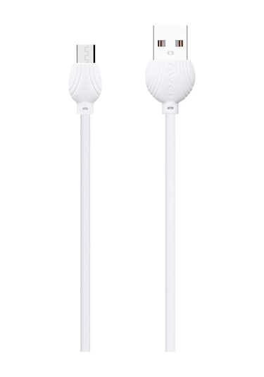 Awei Cl-61 2 İn 1 2.5a Mikro Usb Şarj + Veri Aktarma Alüminyum İplikli Veri Kablosu, Uzunluk: 1m Beyaz