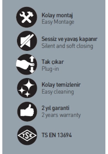 Nkp Fiesta Yavaş Kapanır Klozet Kapağı