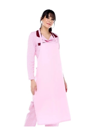 Pembe Askılı Önlük Unisex Pembe