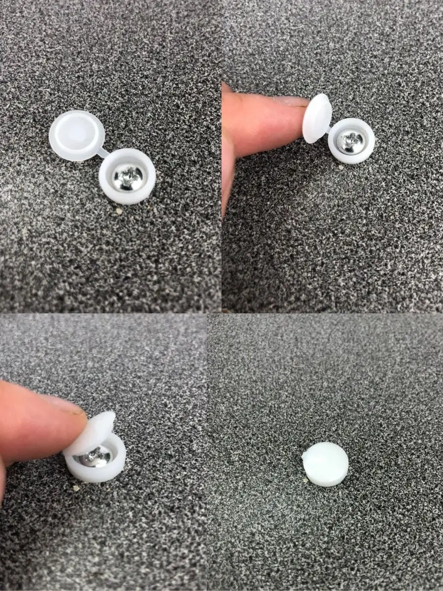 Frıends Company Mobilya Plastik Vida Kapakları 98098564 Beyaz