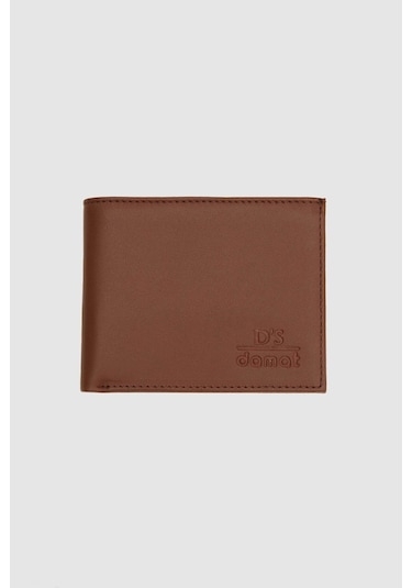 Ds Damat Taba Kutulu Hakiki Deri Cüzdan 2H1119ST134 Taba