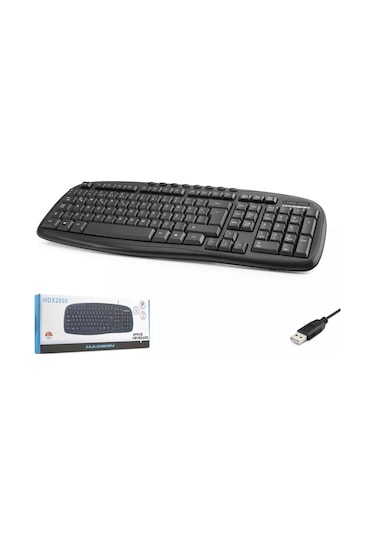 Hadron Hdx2609 Kablolu Multimedia Klavye Q Türkçe - Siyah