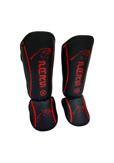 Pars Guard Kick Boks Ve Muay Thai Ayak Kaval Koruyucu Kırmızı-siyah Siyah - Kırmızı
