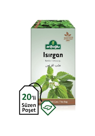 Arifoğlu Isırgan Bitkisel Süzen Poşet Çay 20'li