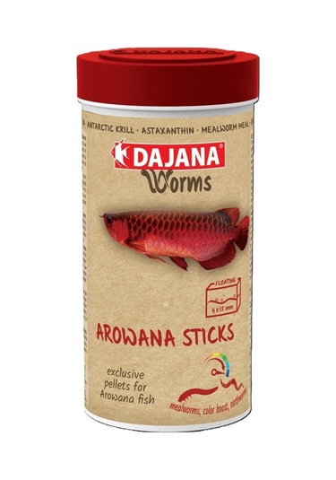 Dajana Arowana Worms Sticks 1 L 500 G