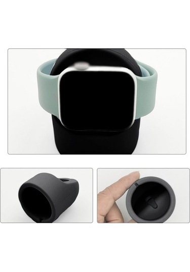 Muduan Kablosuz Akıllı Silikon Saat Tutucu Şarj Standı Masaüstü Masa Braketi Iwatch Için 7 6 5 4 3 2 Se 1 Renkli Direksiyon Wjz2mx