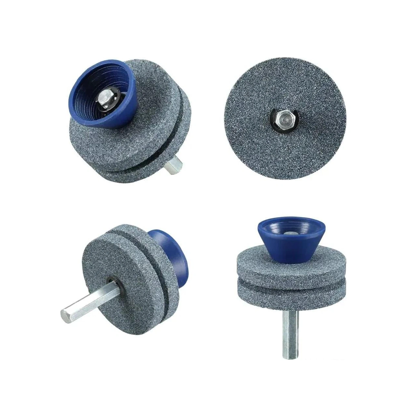 Skycity Elektrik Matkaplı Çift Katlı Çim Biçme Bıçağı Taslaştırıcı - Metal Taslaştırma Ve Parlatma İçin Mavi