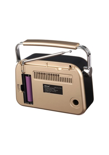 Kbroad Ktf-2026 Sarı Full Band Radyo - Nostaljik Görünümlü, Dc Şarjlı, Güçlü Ses Çıkışlı