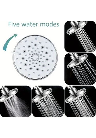 Fastbuy Challenger Simli 5 İnk. El Duş Başlığı, 5 Hız, Sızdırmaz, Tıkanmaz