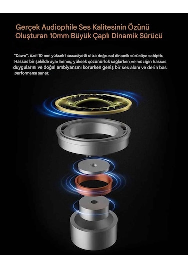 Kz Dawn Iem Kulakiçi Kablolu Kulaklık Basshead Mikrofonlu Dawn