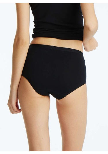 Blackspade 1306 Kadın Essential Midi Slip Siyah Siyah