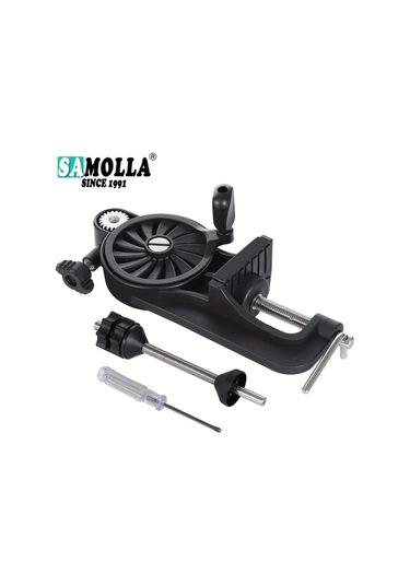 Xuweiwei Siyah Balık Hattı Sarıcı Makarası Ayarlanabilir Taşınabilir Masa Kelepçeli Tel Sarıcı Geri Kazanım Ekipmanı