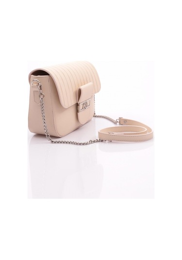 Dgn 3009-2168 Kadin Zincirli Omuz Askili Çanta 3009-2168-R0152 Bej