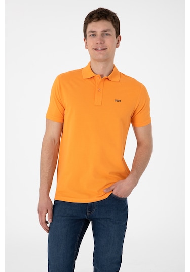 U.S. Polo Assn. Erkek Regular Fit Polo Yaka Turuncu Basic Tişört 50306007-VR051 U.S. Polo Assn. Erkek Regular Fit Polo Yaka Turuncu Basic Tişört 50306007-VR051