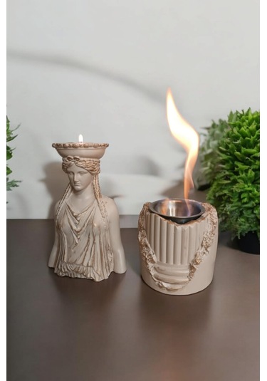 Dekoratif Karyadit Kızı Ve Ateş Çukuru Seti Hediyeli Sütlü Kahve