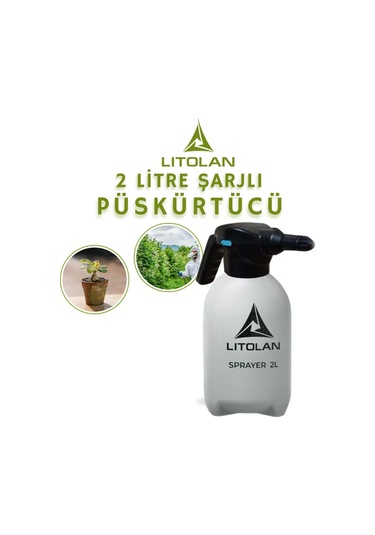 Litolan Zirai İlaçlama Pompası Şarjlı 2 L Siyah