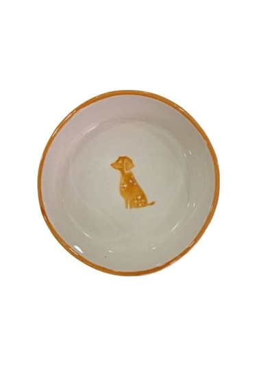 Majo Seramik Yuvarlak Su Ve Mama Kabı Sarı