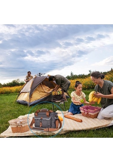 Pazly Skycity Su Geçirmez Soğutucu Çanta - Oxford Kumaş Piknik, Öğle Yemeği Taşıma, Dayanıklı Çok Renkli Çok Renkli Çok Renkli