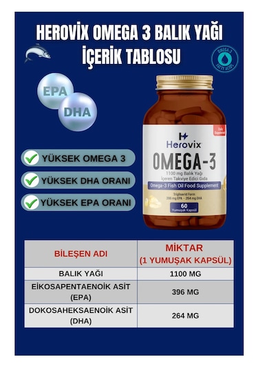 Herovix Sporculara Özel Takviye Edici Gıda Seti 5 x 60 Tablet