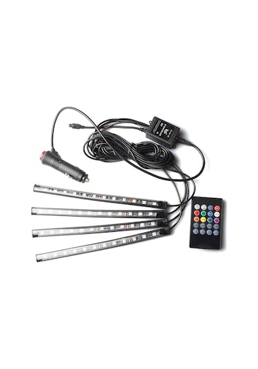 12 Ledli Ayak Altı Sese ve Müziğe Duyarlı Led Lamba