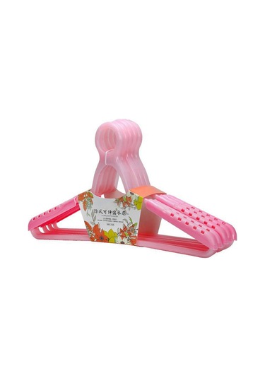 Ganzhoushop Ev Teleskopik Askı Klipsli Açık Hava Rüzgar Geçirmez Kurutma Askısı Çok Fonksiyonlu Kaymaz Giysi Askısı Pembe Çok Renkli