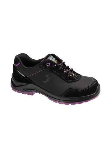 Safety Jogger Organıc S1p Low Sr Sc Lg Esd Cı Fo Kadın İş Güvenlik Ayakkabısı Mor - Siyah