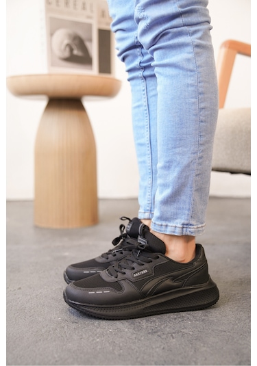 Daxors D0128 Günlük Ortopedik Erkek Sneaker Spor Ayakkabı Siyah