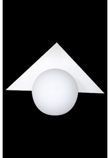 Üçgen Aplik Beyaz