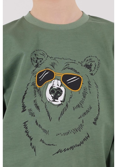 Rolypoly Erkek Çocuk Uzun Kol Pijama Takım K.yeşil-1737 Yeşil