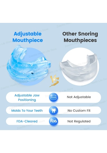 Ayarlanabilir Anti Horlama Ağız Koruyucusu Anti-horlama Ağızlık Uyku Cihazları Bruksizm Horlama Stoper Uykuyu Geliştirin Ağızlık Fildişi