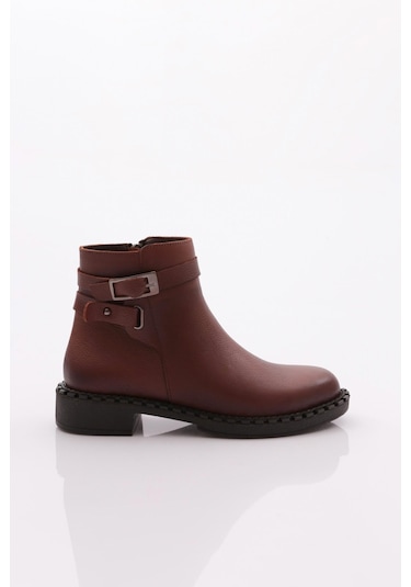 Dgn 050 Kadin Yani Kemerli Klasik Bot 050-2495-R2133 Taba