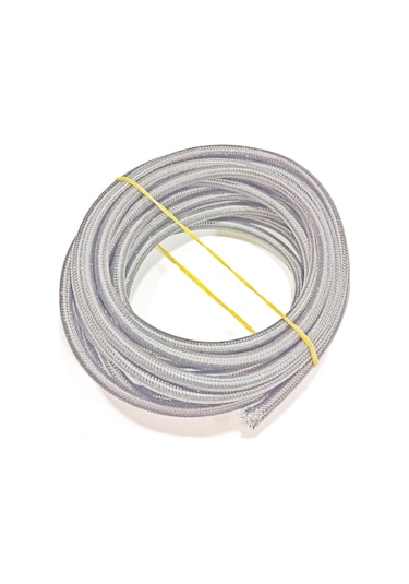 Siyah Renk 6mm Cam Elyaf Örgü Yanmaz Kablo 5metre, -60/+180 C 1 Adet