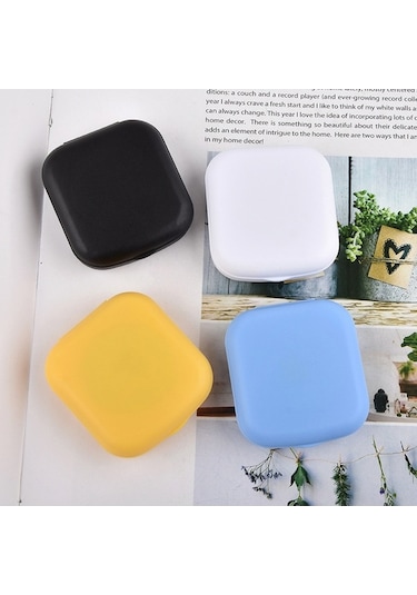 Besthome1 Mor Renkli Gözlük Kutusu, Taşınabilir Mat, İçinde Ayna Ve Bakım Seti