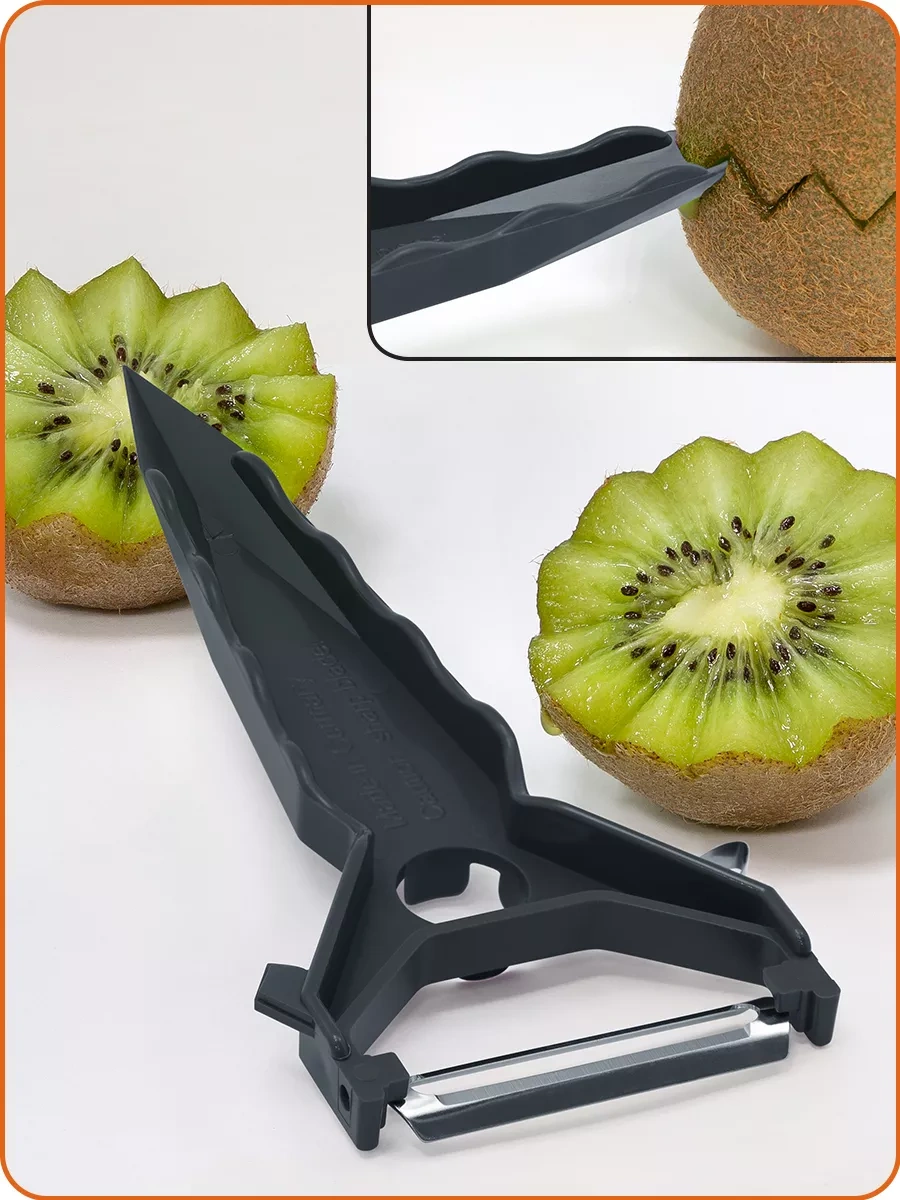 Borner 5'i 1 Arada Sebze Soyucu-dekoratör 172698105 Koyu Gri