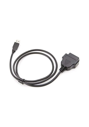 Wezone 16pin Obd2'den Usb'ye Veri Transfer Ve Şarj Kablosu - Araç Bilgisayar Bağlantı Kablosu, Sürüş Kaydedici Uzatma Kablosu 1 Metre
