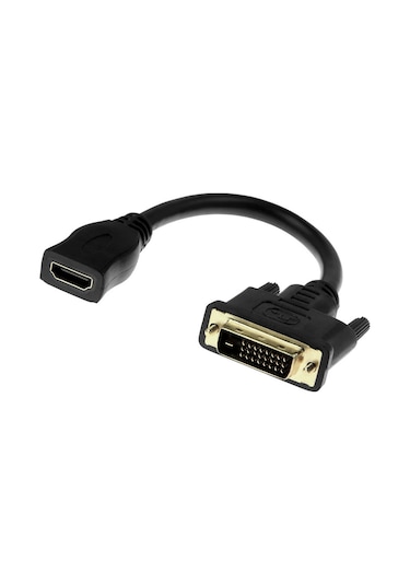 Dvı -d 24+1 Erkek To Hdmı Dişi Çevirici Video Kablo 30 Cm