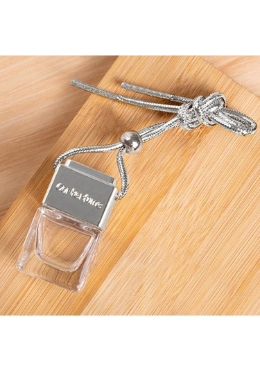 Suntek Boş Araba Difüzör Kolye Parfüm Şişesi Oto Gümüş