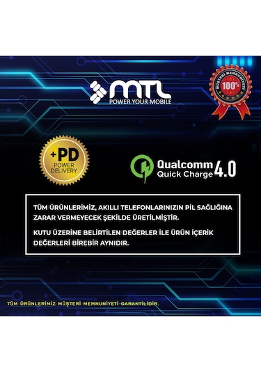 İphone Xr Uyumlu Lightning Pd Type-c Girişli 20w Şarj Seti Mt-a1703